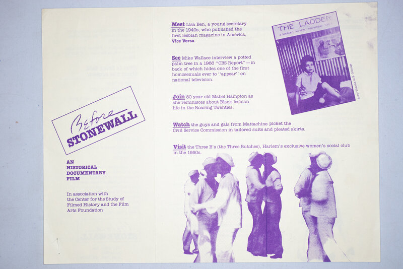 Before Stonewall: An Historical Documentary Film