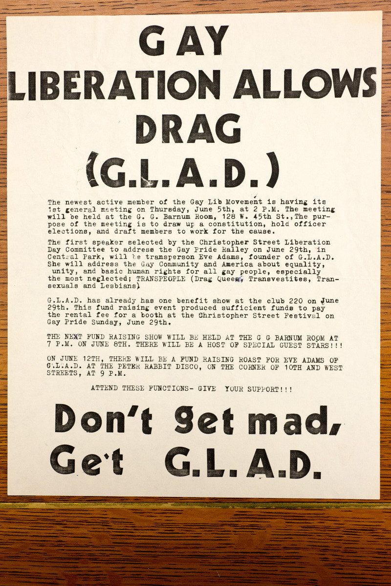 Gay Liberation Allows Drag (G.L.A.D.)