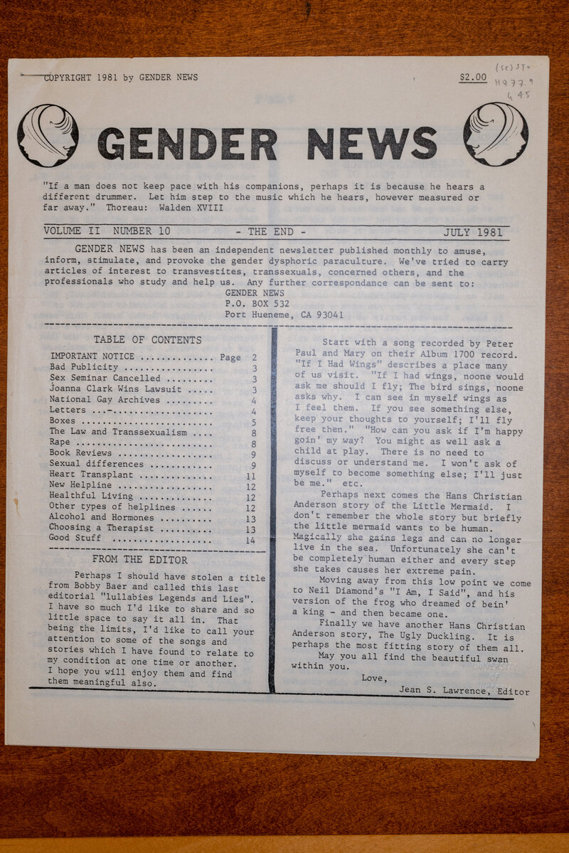 Gender News